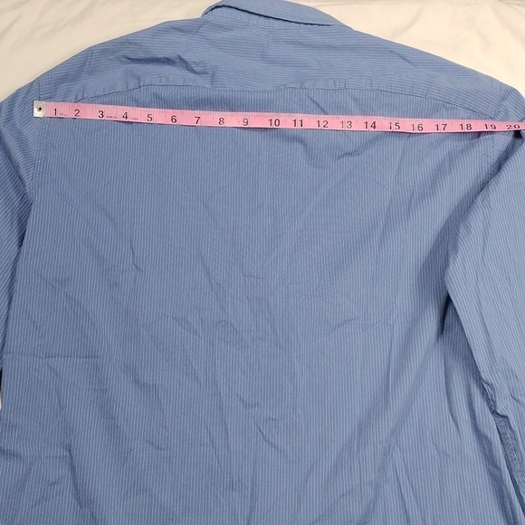 Armani Exchange men's large sized long sleeved snapped shirt - Picture 11 of 14